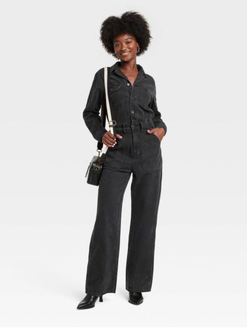 NWT Universal Thread Black Utility Jumpsuit